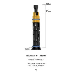 Lezyne BarPlug Tool Insert Kit - Mini Tool - Medium -Urban Volt Bike Sales lezyne insert kit medium specs 957496