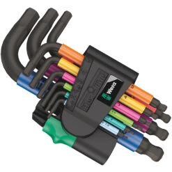 Wera 950/9 Hex-Plus Multicolour 2 L-key Set - 9 Pcs.