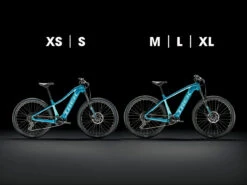 Trek Powerfly 4 MTB E-Bike - 2023 - Radioactive Red / Trek Black -Urban Volt Bike Sales mtb standover 1101120