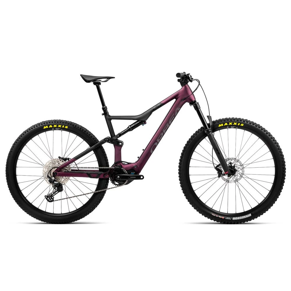 Orbea RISE H30 Electric Mountain Bike - 2023 - Metallic Mulberry - Black (matt) 3 Orbea RISE H30 Electric Mountain Bike - 2023 - Metallic Mulberry - Black (matt)