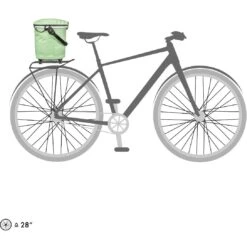 ORTLIEB Up-Town Rack City - Bike Basket - 17.5L - Pistachio -Urban Volt Bike Sales ortlieb up town rack city top lock bike basket pistachio2 1008366