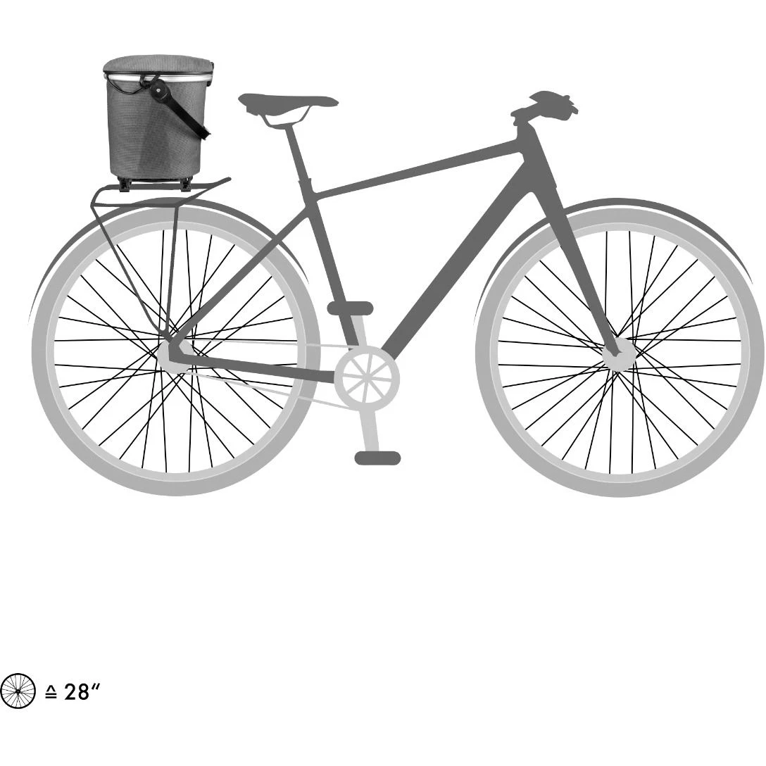 ORTLIEB Up-Town Rack Urban - Bike Basket - 17.5L - Pepper 8 ORTLIEB Up-Town Rack Urban - Bike Basket - 17.5L - Pepper - Image 6