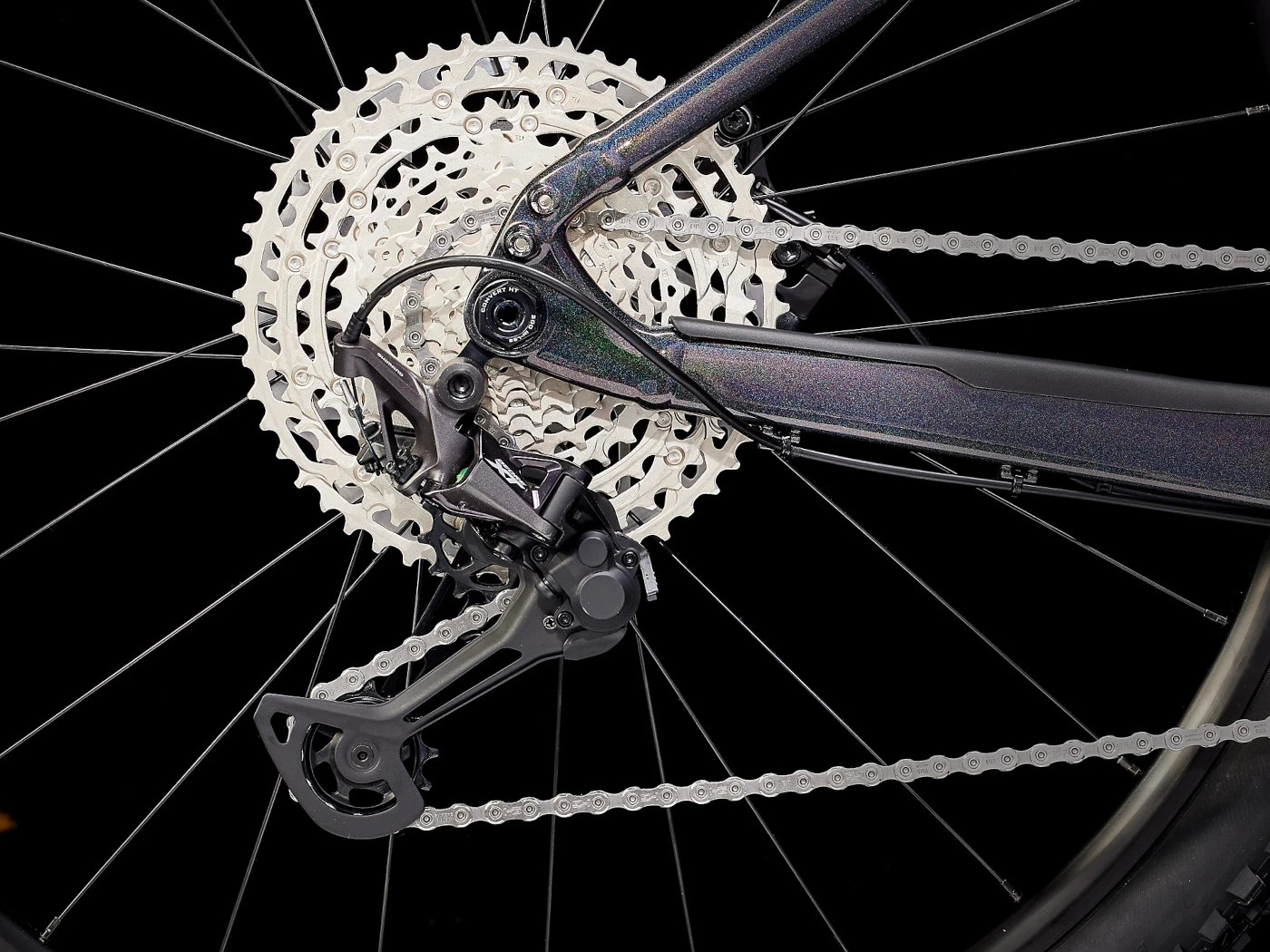 Trek POWERFLY 5 Gen 4 625Wh - Electric Mountain Bike - 2023 - Dark Prismatic / Trek Black 9 Trek POWERFLY 5 Gen 4 625Wh - Electric Mountain Bike - 2023 - Dark Prismatic / Trek Black - Image 7