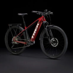 Trek Powerfly Sport 7 Equipped Gen 3 625Wh - Electric Mountain Bike - 2023 - Crimson / Lithium Grey -Urban Volt Bike Sales powerflysport7equipped portrait 1347642