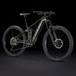 Trek RAIL 9.5 Gen 4 750Wh - Electric Mountain Bike - 2023 - Black Olive -Urban Volt Bike Sales rail95 portrait 1386539