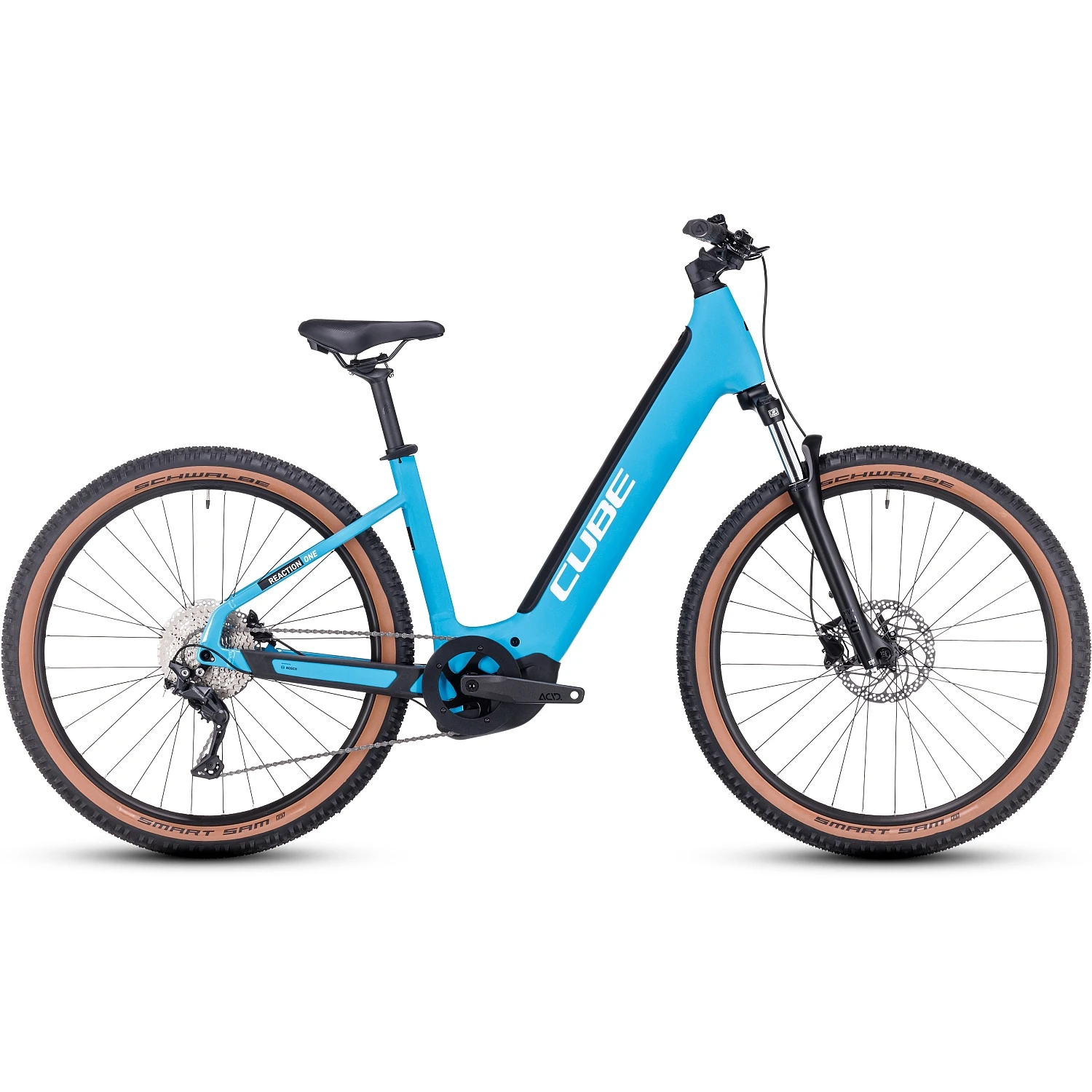CUBE REACTION HYBRID ONE 625 - 27.5" Easy Entry Electric Mountain Bike - 2023 - Skyblue / White 3 CUBE REACTION HYBRID ONE 625 - 27.5" Easy Entry Electric Mountain Bike - 2023 - Skyblue / White