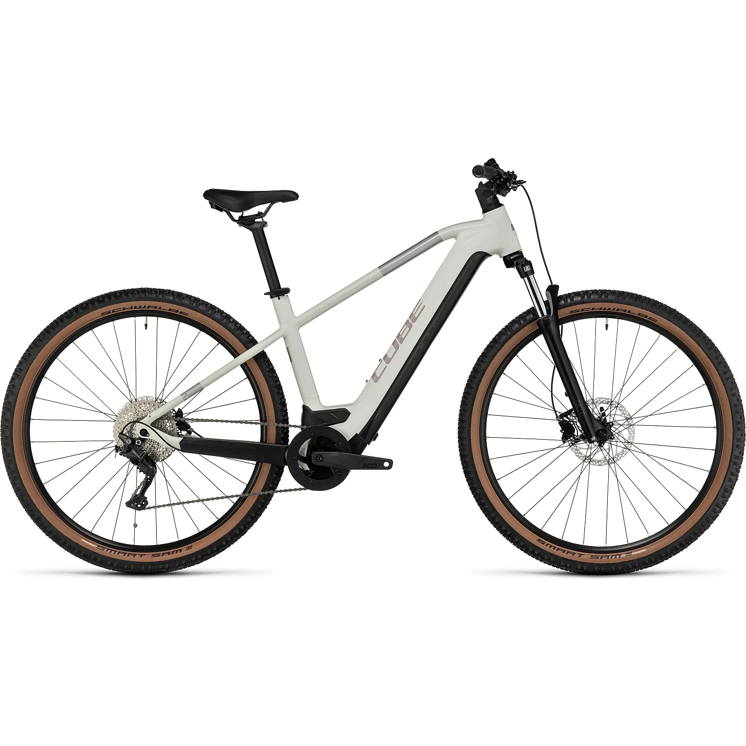 CUBE REACTION HYBRID ONE 625 - Electric Mountain Bike - 2023 - Lightgrey / Rose 3 CUBE REACTION HYBRID ONE 625 - Electric Mountain Bike - 2023 - Lightgrey / Rose