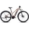 CUBE REACTION HYBRID Performance 625 Allroad - Women Electric Mountain Bike - 2023 - Metallicbrown / Orange
