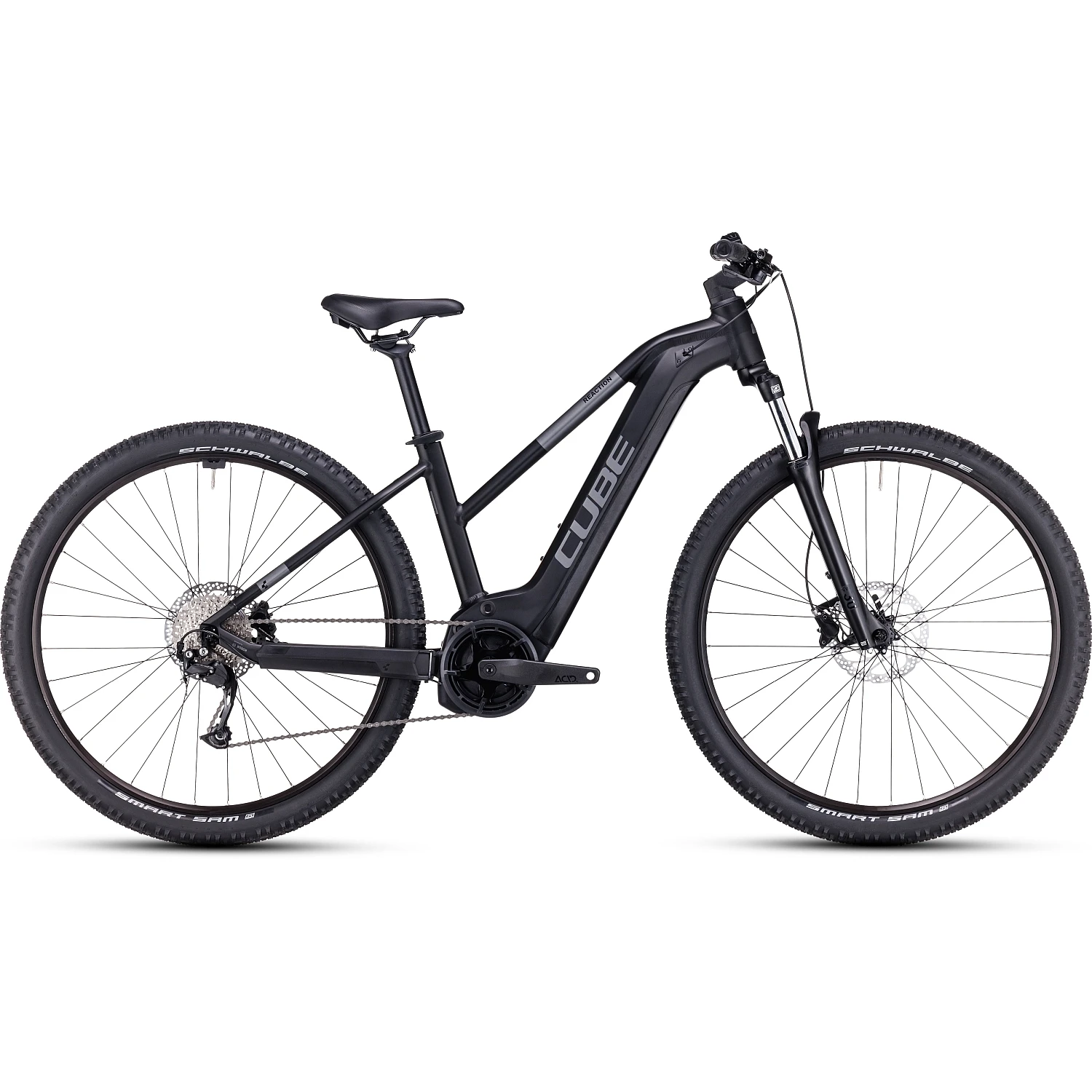 CUBE REACTION HYBRID Performance 500 - Women Electric Mountain Bike - 2023 - Black / Grey 3 CUBE REACTION HYBRID Performance 500 - Women Electric Mountain Bike - 2023 - Black / Grey