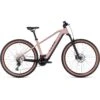 CUBE REACTION HYBRID Pro 750 - Electric Mountain Bike - 2023 - Blushrose / Silver -Urban Volt Bike Sales reaction hybrid pro blushrose silver 1367170