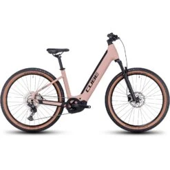 CUBE REACTION HYBRID Pro 625 - 27.5" Easy Entry Electric Mountain Bike - 2023 - Blushrose / Silver