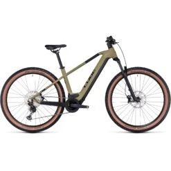 CUBE REACTION HYBRID Race 750 - Electric Mountain Bike - 2023 - Olive / Green A00