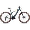 CUBE REACTION HYBRID SLT 750 - Electric Mountain Bike - 2023 - Goblin / Yellow -Urban Volt Bike Sales reaction hybrid slt goblin yellow 1393396