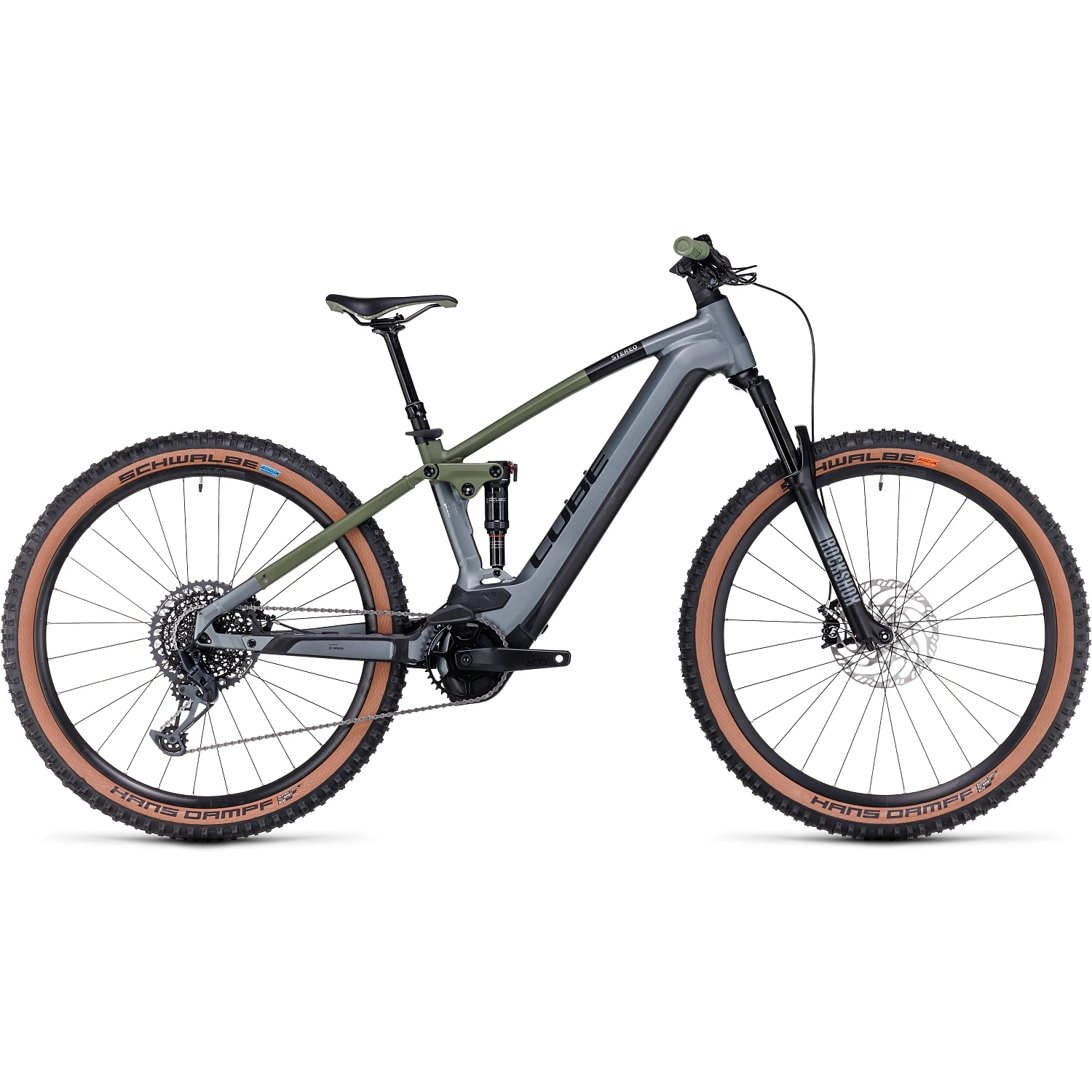 CUBE STEREO HYBRID 120 TM 750 - Electric Mountainbike - 2023 - Flashgrey / Olive 3 CUBE STEREO HYBRID 120 TM 750 - Electric Mountainbike - 2023 - Flashgrey / Olive