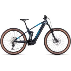 CUBE STEREO HYBRID 140 HPC SLX 750 - Carbon Electric Mountainbike - 2023 - Liquidblue / Blue A00