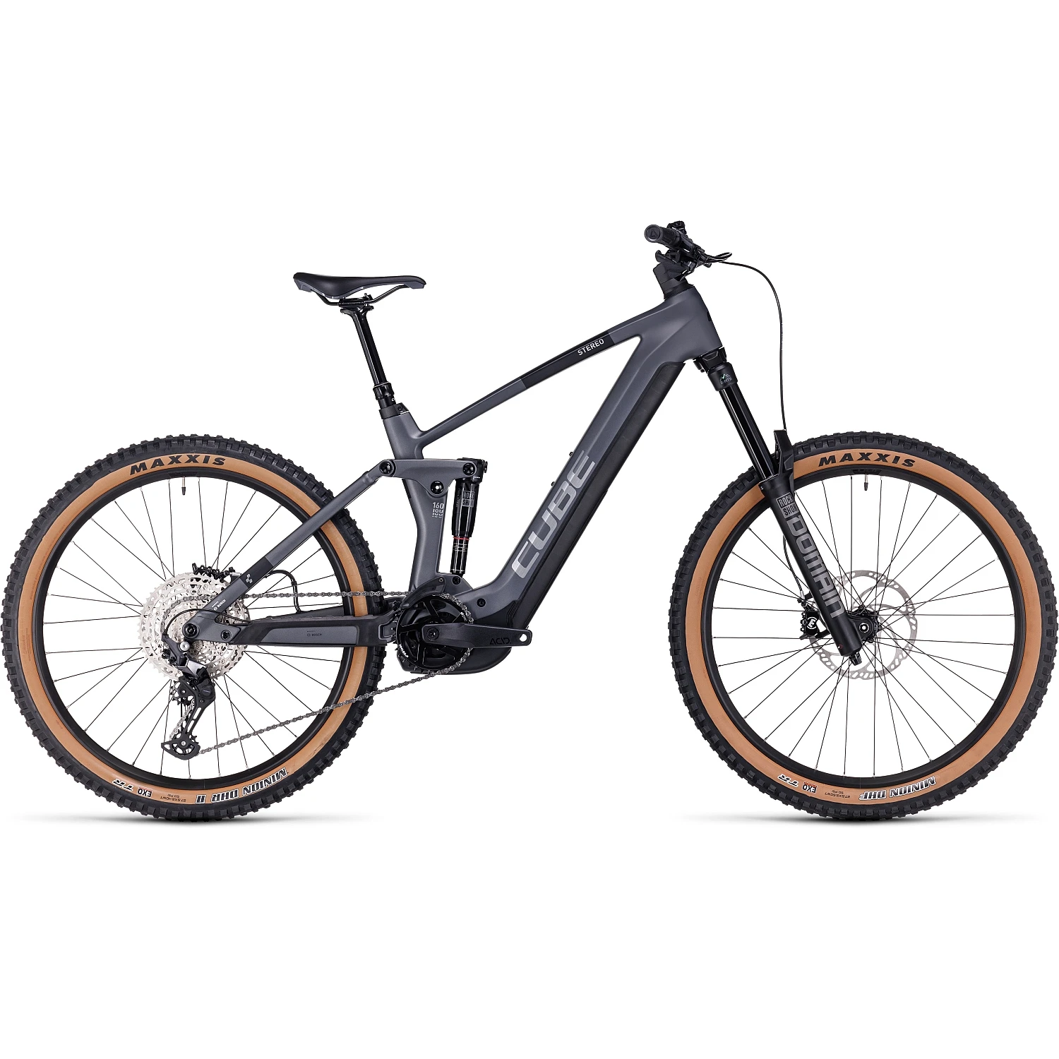CUBE STEREO HYBRID 160 HPC Race 625 - 27.5" Carbon Electric Mountainbike - 2023 - Grey / Metal 3 CUBE STEREO HYBRID 160 HPC Race 625 - 27.5" Carbon Electric Mountainbike - 2023 - Grey / Metal