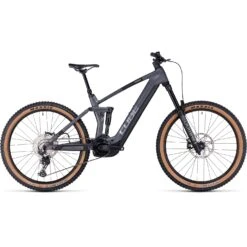 CUBE STEREO HYBRID 160 HPC Race 750 - 27.5" Carbon Electric Mountainbike - 2023 - Grey / Metal