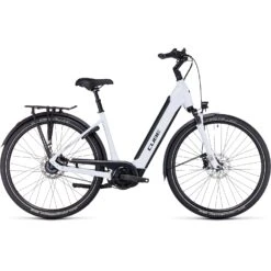 CUBE SUPREME HYBRID EXC 625 - Easy Entry Electric Bike - 2023 - Flashwhite / Black