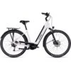 CUBE SUPREME SPORT HYBRID ONE 500 - Easy Entry Electric Bike - 2023 - White / Black -Urban Volt Bike Sales supreme sport hybrid one white black 1389816