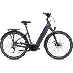 CUBE SUPREME SPORT HYBRID Pro 625 - Easy Entry Electric Bike - 2023 - Grey / Grey
