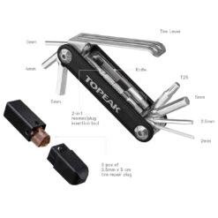 Topeak Tubi 11 Combo Mini Tool - Black 10 Topeak Tubi 11 Combo Mini Tool - Black -Urban Volt Bike Sales topeak tubi 11 combo minitool black 4 858187 1479684