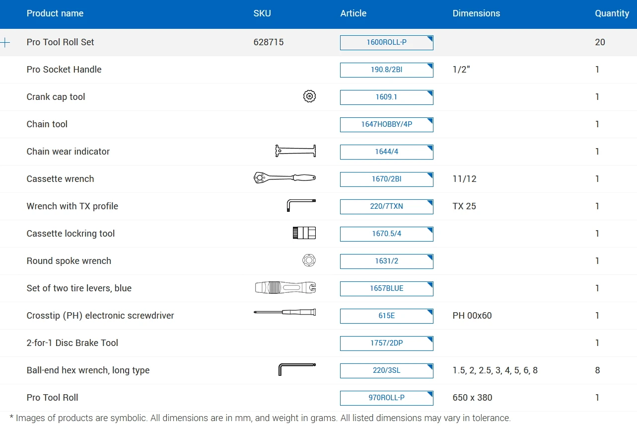 Unior Bike Tools Pro Tool Roll Set 1600ROLL-P 7 Unior Bike Tools Pro Tool Roll Set 1600ROLL-P - Image 5