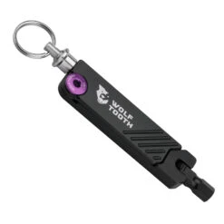 Wolf-tooth Wolf Tooth 6-Bit Hex Wrench Keyring Multitool - Purple -Urban Volt Bike Sales wolf tooth 6 bit key prp 01 1443203