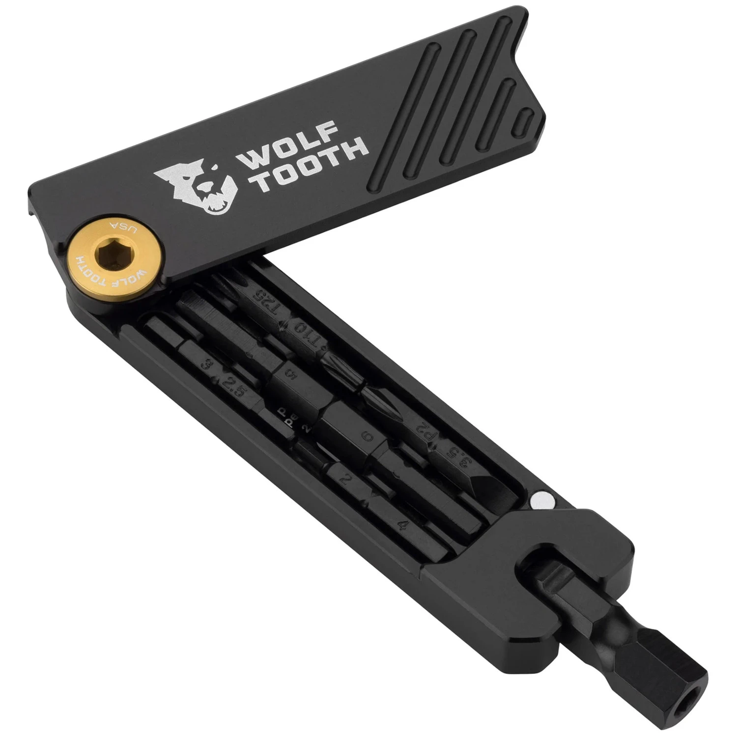 Wolf-tooth Wolf Tooth 6-Bit Hex Wrench Multitool - Gold 3 Wolf-tooth Wolf Tooth 6-Bit Hex Wrench Multitool - Gold